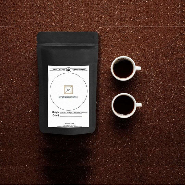 12 Pack Single Serve Coffee Capsules - Java Sunrise Coffee